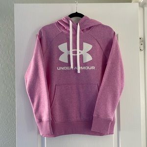 Under Armour - Rival Fleece Logo Hoodie - Purple/Pink - X-Small